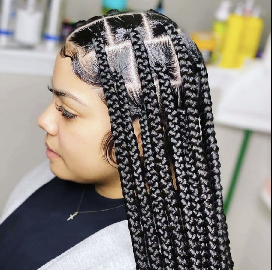 Sleek Knotless Braids